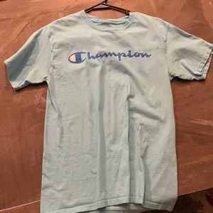 Light blue small Champion shirt